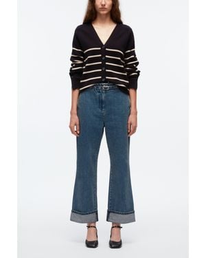 3.1 Phillip Lim Denim Kick Flare Pant - Blue