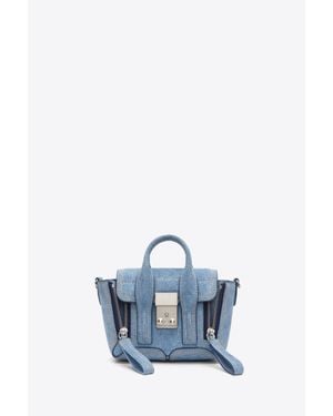 3.1 Phillip Lim Pashli Nano Satchel - Blue