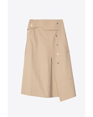 3.1 Phillip Lim Belted Wrap Utility Skirt - Natural