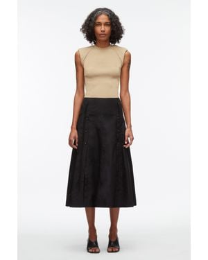 3.1 Phillip Lim Compact Rib Sleeveless Top - Black