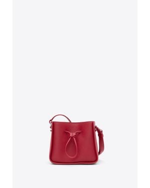 3.1 Phillip Lim Soleil Mini Bucket Drawstring - Red