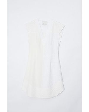 3.1 Phillip Lim Broderie Anglaise Patchwork Sleeveless Dress - Black