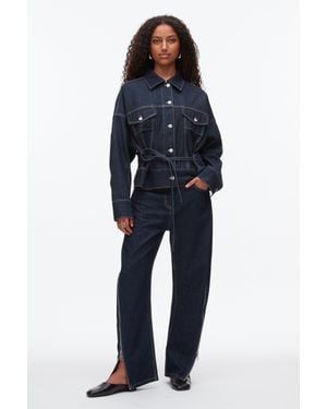 3.1 Phillip Lim Denim Boxy Jacket - Blue