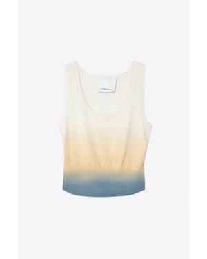 3.1 Phillip Lim Ombré Scoop Neck Tank - White