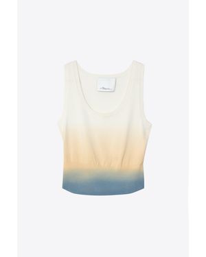3.1 Phillip Lim Ombre Scoop Neck Tank - White