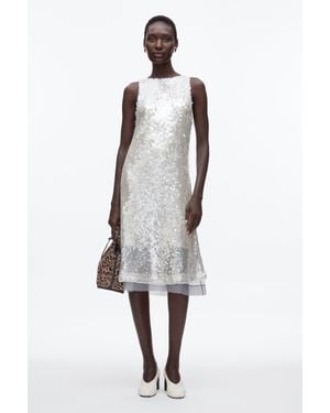 3.1 Phillip Lim Sequin Tank Dress With Bow - White