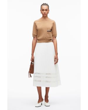 3.1 Phillip Lim Beaded Embellishment Knit Top - White