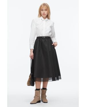 3.1 Phillip Lim Belted Midi Skirt - White