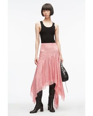 3.1 Phillip Lim Floral Jacquard Handkerchief Skirt - Pink