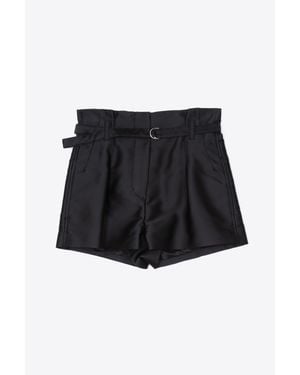 3.1 Phillip Lim Satin Origami Shorts - Black