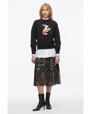 3.1 Phillip Lim Rabbit Embroidery Sweatshirt - Black