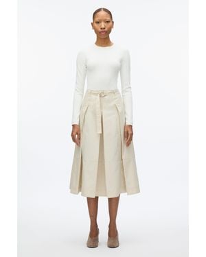 3.1 Phillip Lim Pleated Utility Skirt - Natural