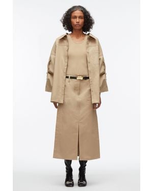 3.1 Phillip Lim Buttoned Side Utility Skirt - Natural
