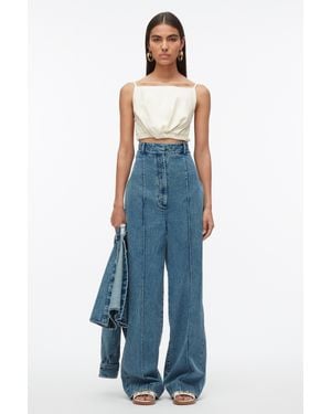 3.1 Phillip Lim Twisted Open Back Cami - Blue