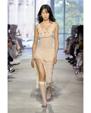 3.1 Phillip Lim Halo Embroidered Chiffon Cami - Gray