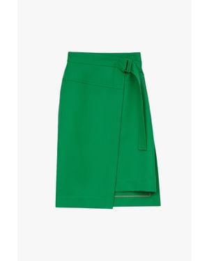 3.1 Phillip Lim Cavalry Twill Wrap Skirt - Green