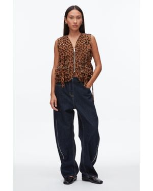 3.1 Phillip Lim Print Field Vest - Blue