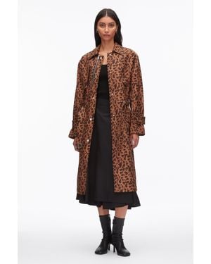 3.1 Phillip Lim Print Trench Coat - Brown