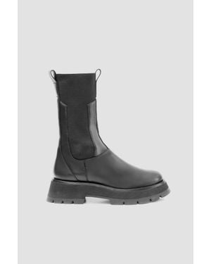 3.1 Phillip Lim Kate Lug Sole Combat Boots - Black