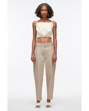 3.1 Phillip Lim Buckle Waistband Trouser - Natural