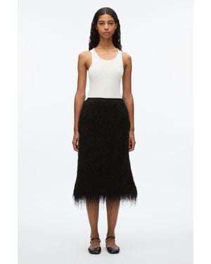 3.1 Phillip Lim Fringe Slip Skirt - Black