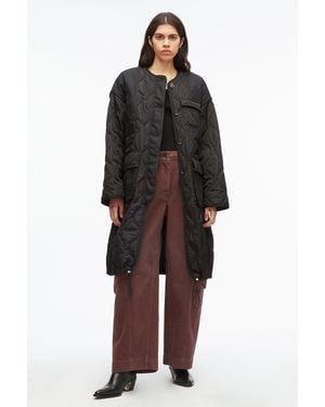 3.1 Phillip Lim Quilted Nylon Liner Coat - Black