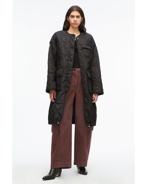 3.1 Phillip Lim Quilted Nylon Liner Coat - Black