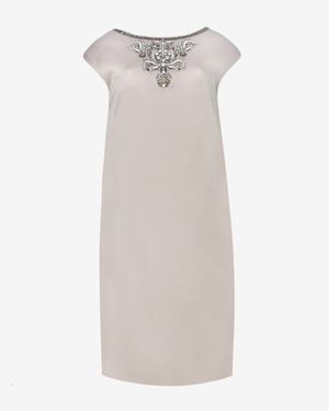 Ted Baker Viktria Embellished Shift Dress - White