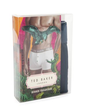 Ted Baker Button Front Boxer Shorts - Black