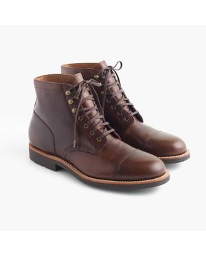 J.Crew Kenton Leather Cap-toe Boots - Brown
