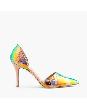 J.Crew Elsie Hologram D'orsay Pumps - Blue