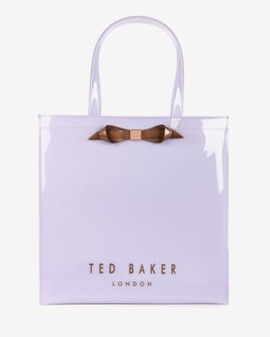 Ted Baker Patent Bow Shopper - Purple