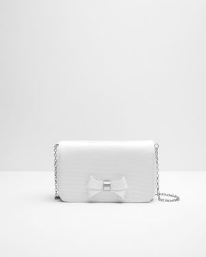 Ted Baker Bow Detail Clutch Bag - White