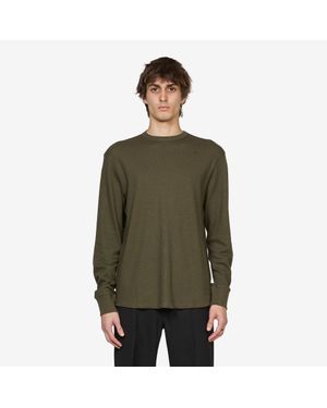 sunflower Wool Waffle Longsleeve T-Shirt 340, Cotton - Green