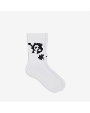 Y-3 Chito X Graphic Crew Socks, Cotton - White