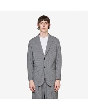 Beams Plus 3B Anywhere(Wear) Jacket Seersucker Plaid - Grey
