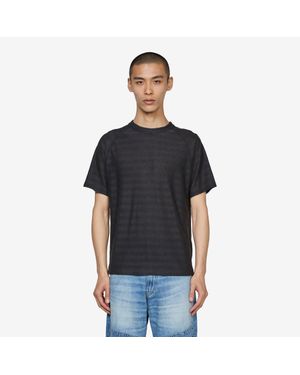 Our Legacy Arcade T-Shirt Night Soil Veil Wool Stripe - Black