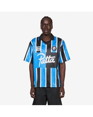PATTA Stripe Football Jersey French, Polyester - Blue
