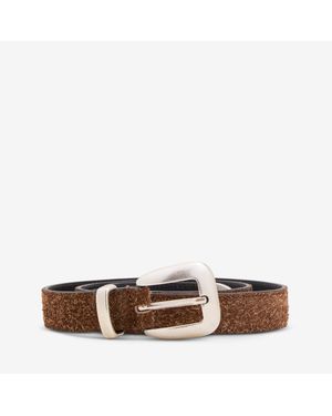 MOLEBO M2456 Belt Suede, Leather - Brown