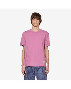 Tekla Marstrand T-Shirt Sun Bleached Fuchsia, 100% Cotton - Purple