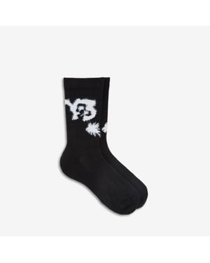 Y-3 Chito X Graphic Crew Socks, Cotton - Black