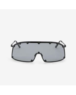 Rick Owens Shielding Sunglasses Temple - Grey
