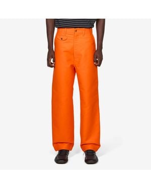 Junya Watanabe Cotton Trousers, 100% Cotton - Orange