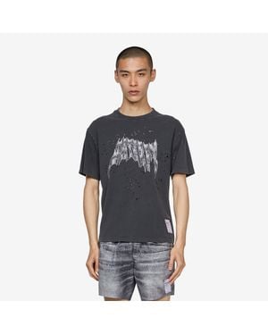 Satisfy Mothtech T-Shirt Aged Airbrush Glitter, 100% Cotton - Black