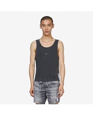 Satisfy Mothtech Waffle Singlet Aged, 100% Cotton - Black