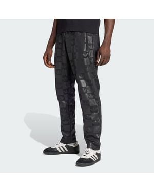 adidas Monogram All Over Print Regular Track Trousers - Black