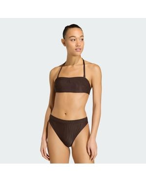 adidas Sujetador De Bikini Iconisea Ribbed Padded Bandeau - Multicolor