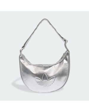 adidas Adicolor Tasche Metallic-Pu Halbmondförmig - Weiß
