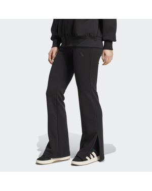 adidas Soft Lux Flared Tracksuit Bottoms - Black