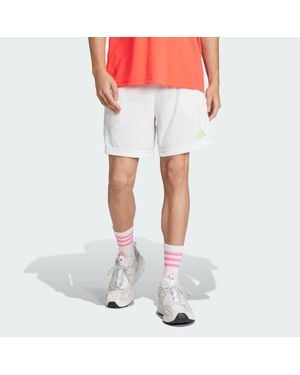 adidas Sereno Aeroready Cut 3-Stripes Shorts - White